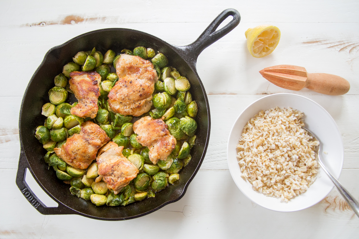 Pan Roasted Chicken and Brussels Sprouts Cook Smarts