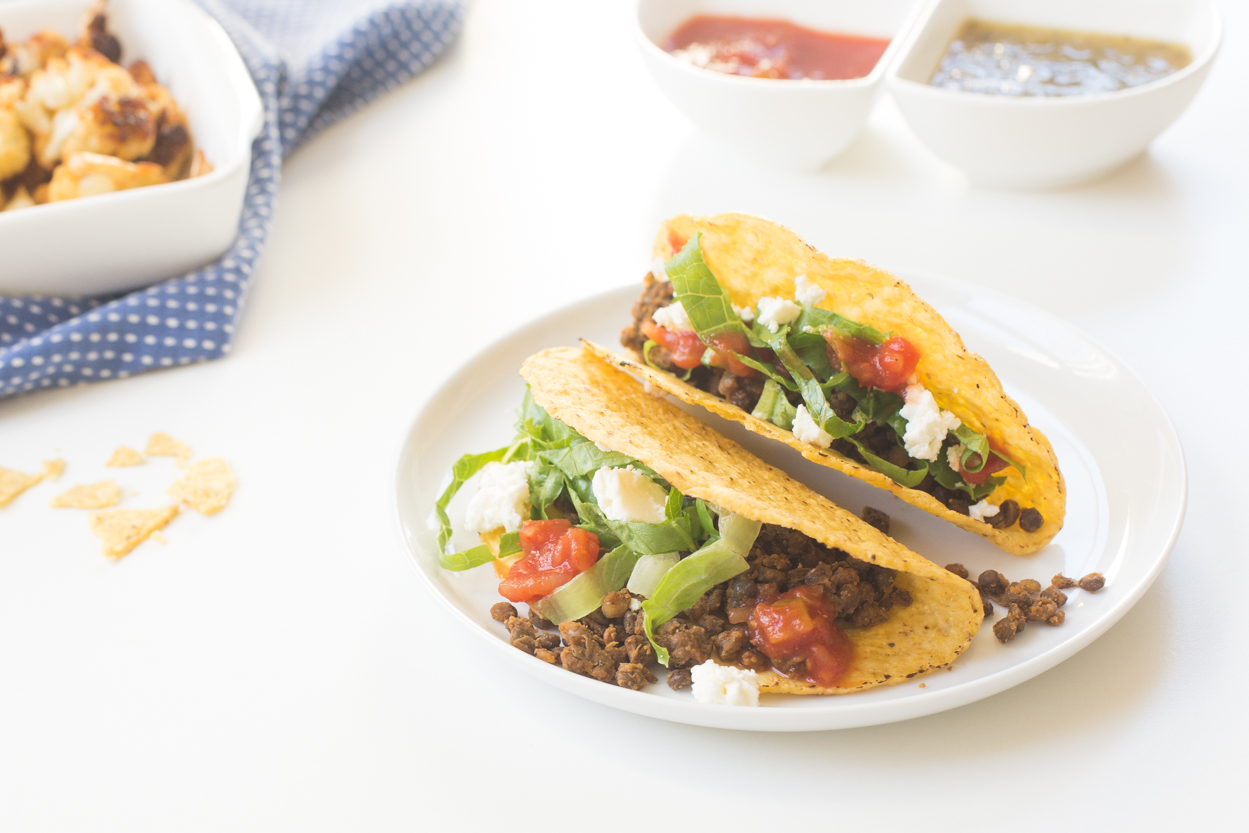 Crunchy Lentil Tacos with Feta | Cook Smarts