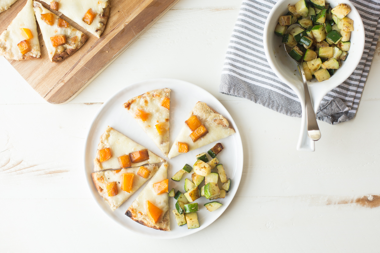 Roasted Butternut Squash Hummus Pita Pizzas | Cook Smarts