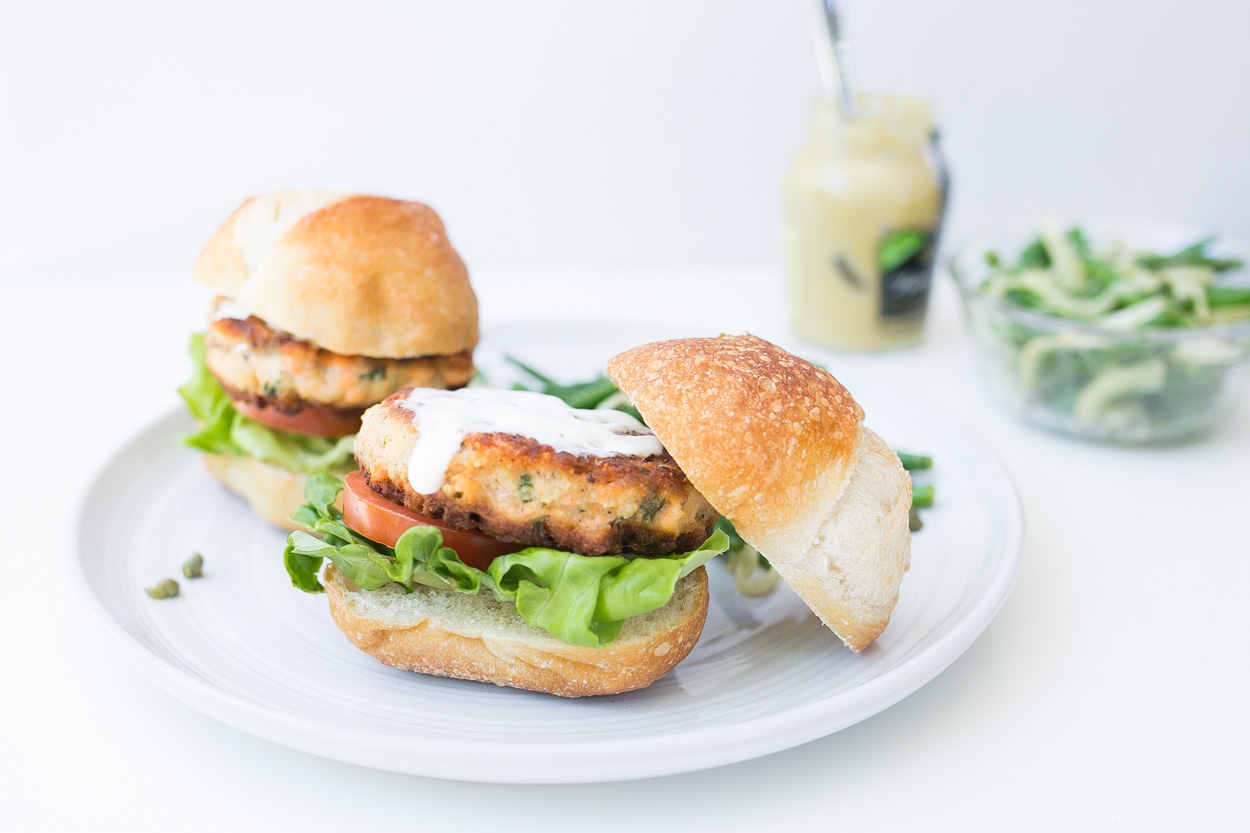 SalmonBasil Burgers Cook Smarts