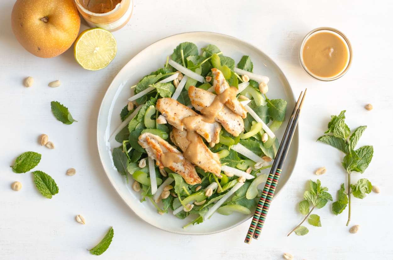 Asian Kale Salad with Tofu | Cook Smarts