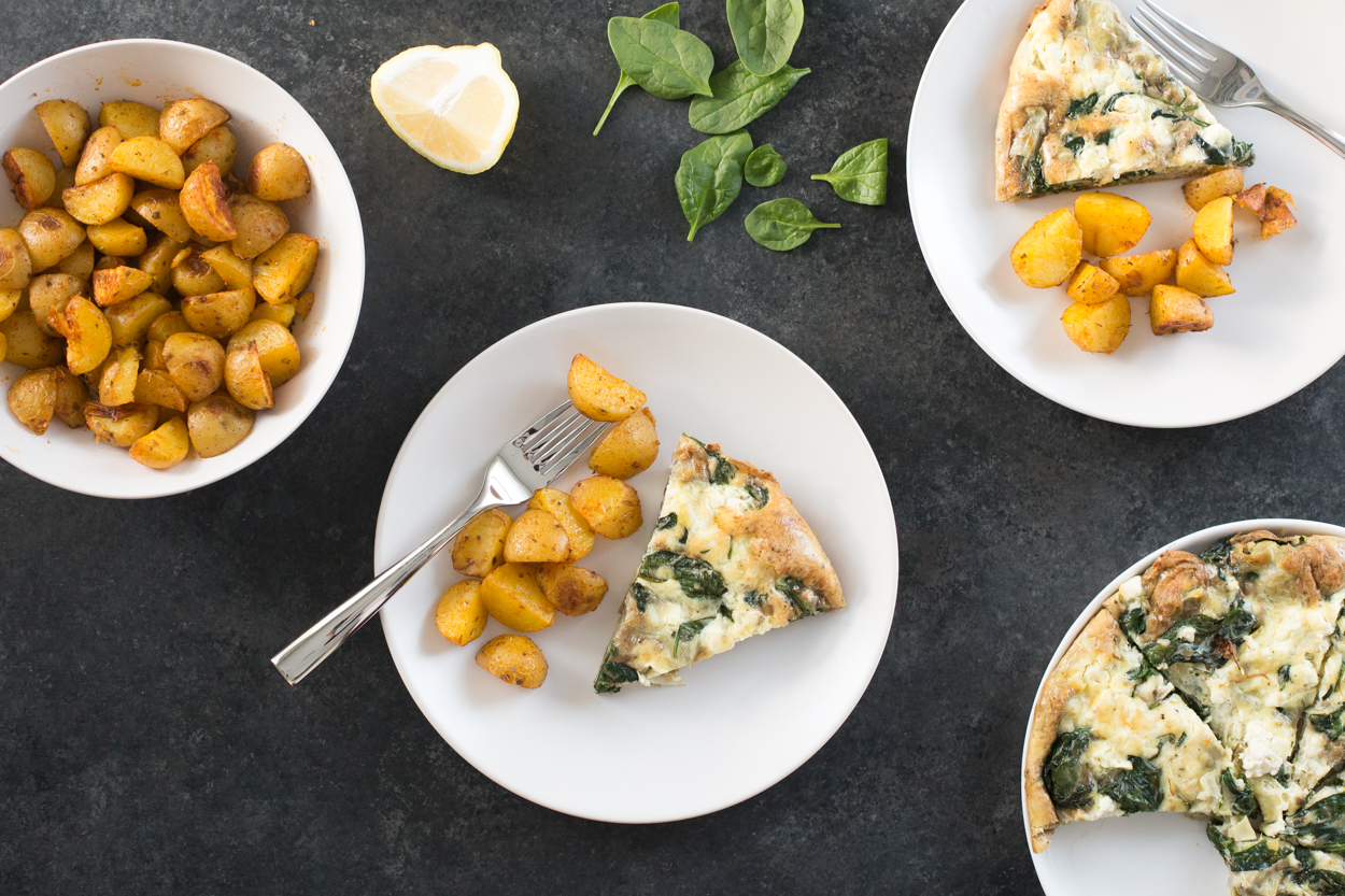 Spinach, Artichoke, and Feta Frittata | Cook Smarts