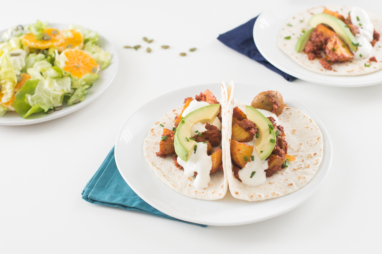 Chorizo and Roasted Potato Tacos | Cook Smarts