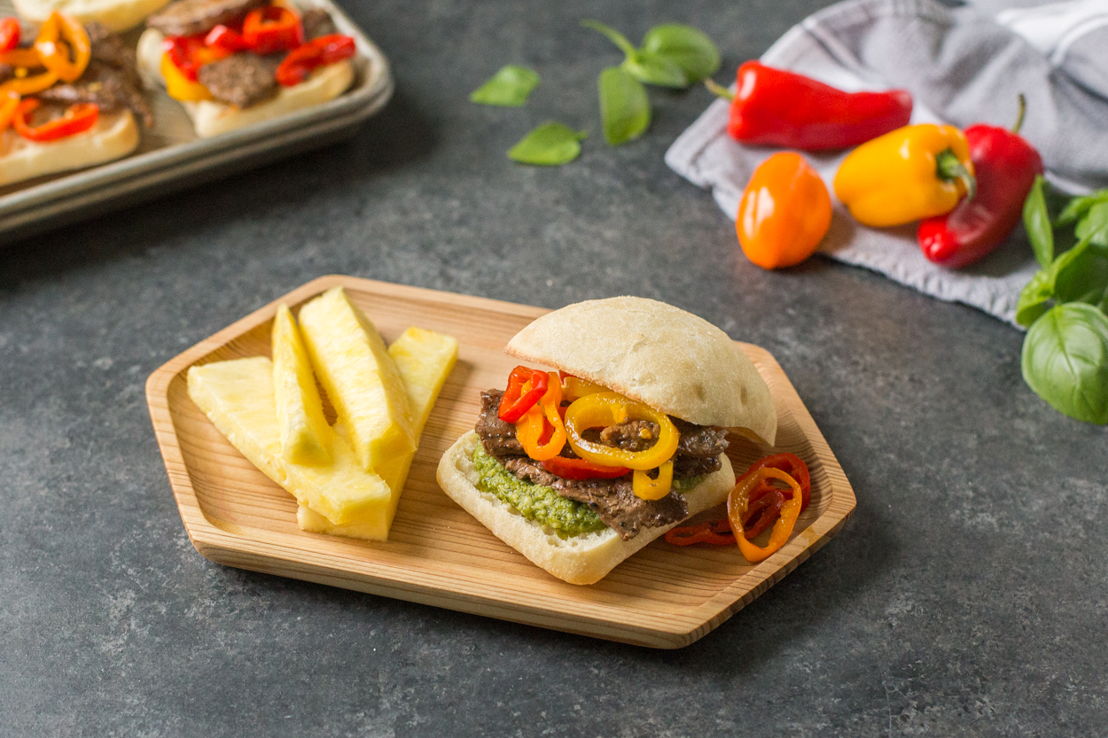 Skirt Steak Sandwiches with Pesto Cook Smarts