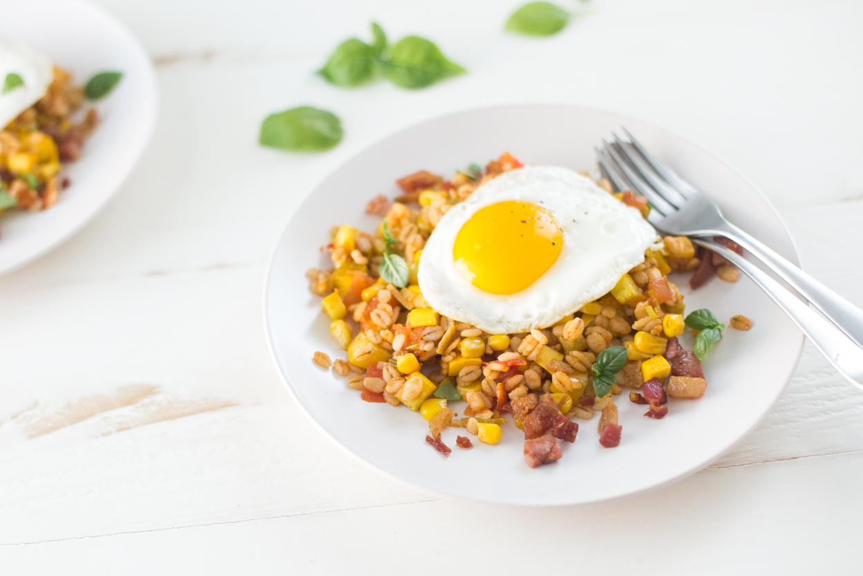 Summer Farro Saute | Cook Smarts