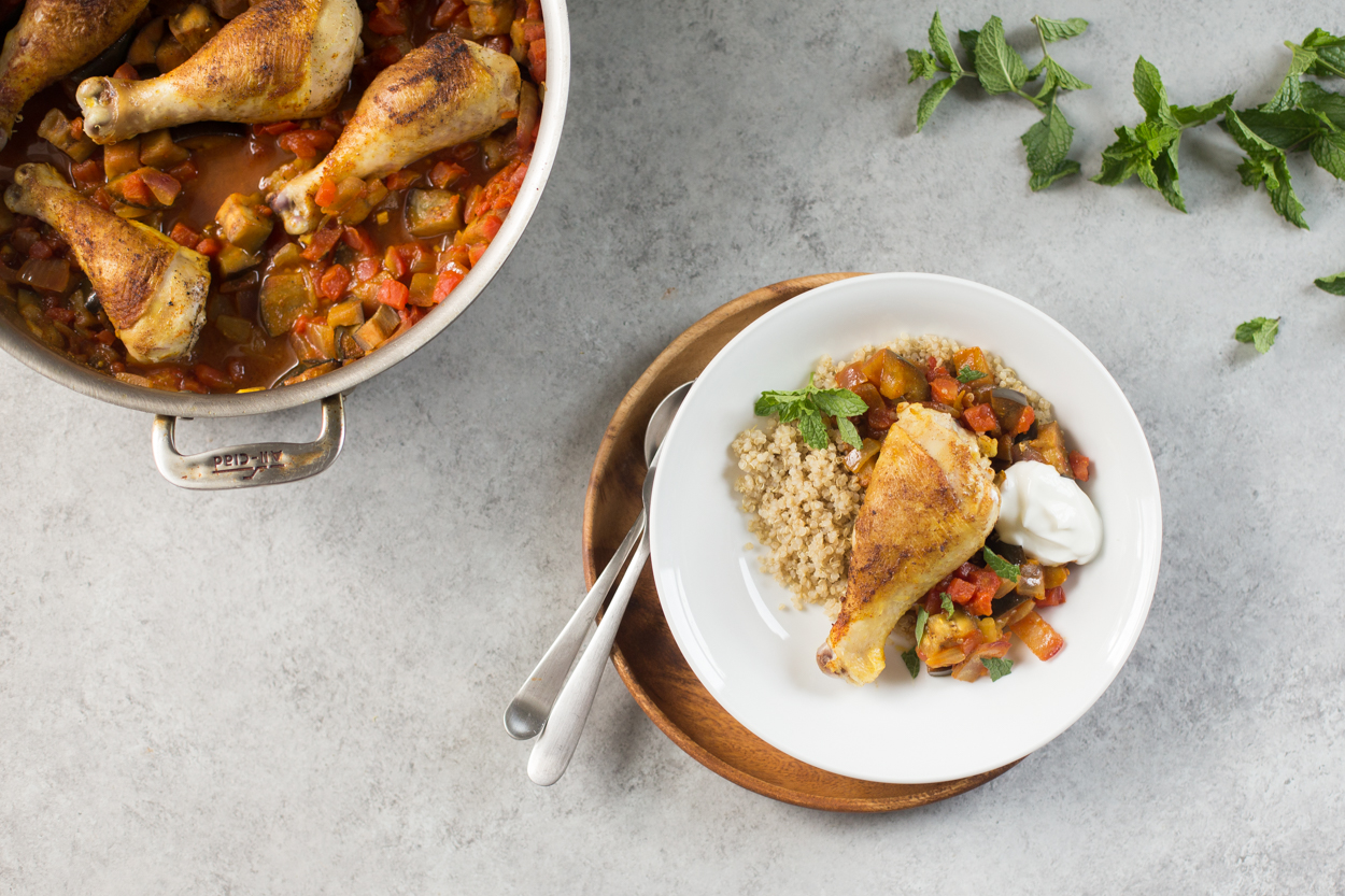 Moroccan Chicken with Tomatoes and Eggplant | Cook Smarts