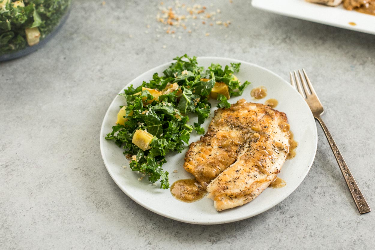 Tilapia with MustardThyme Sauce Cook Smarts