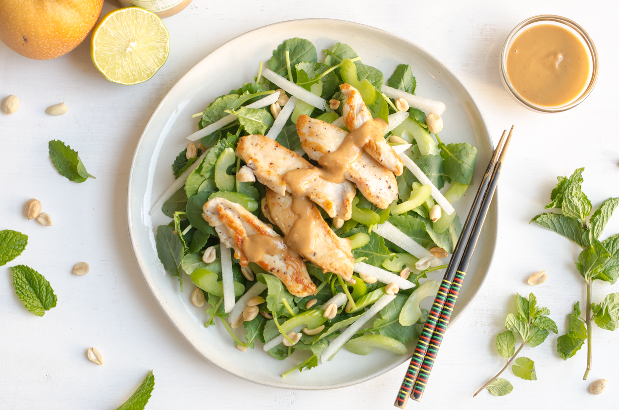 Asian Kale Salad with Chicken Cook Smarts
