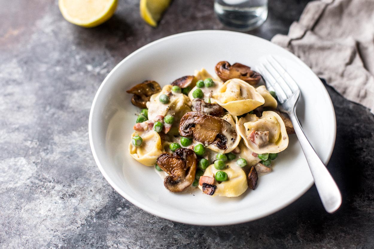 Spring Tortellini with Cream Sauce | Cook Smarts