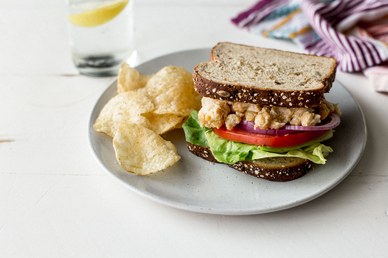 Mashed Chickpea Salad Sandwich  | Cook Smarts