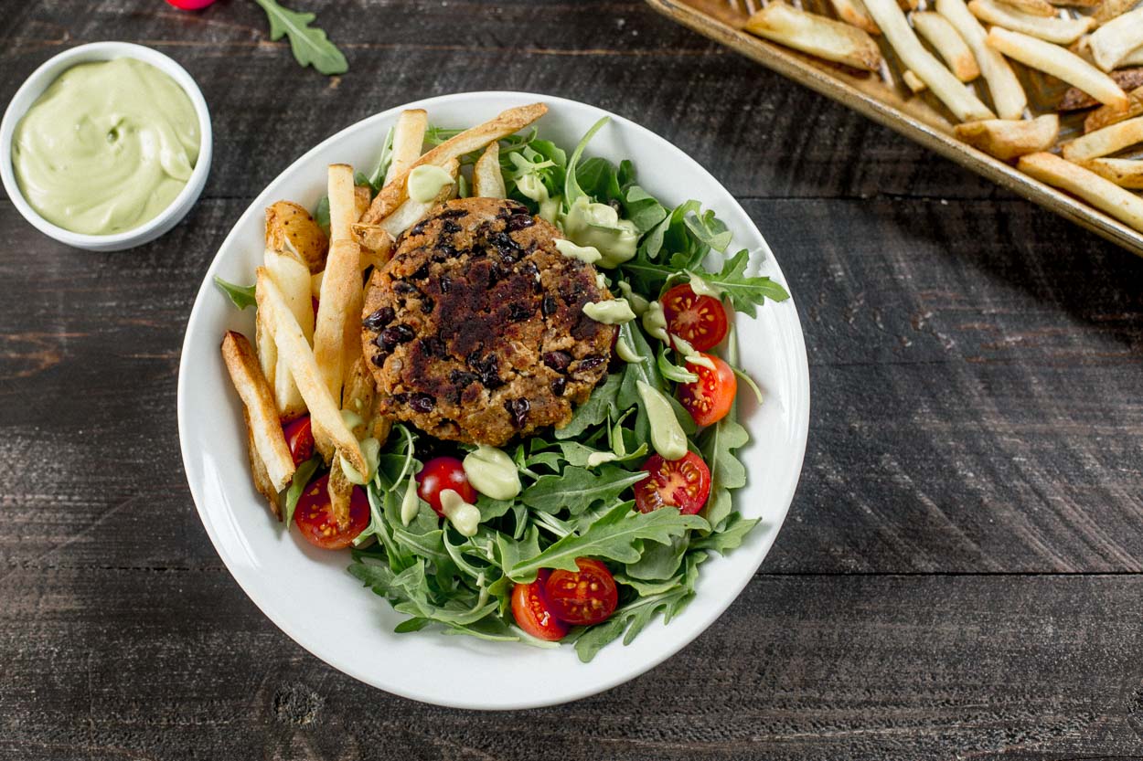 Veggie Burger in a Bowl | Cook Smarts