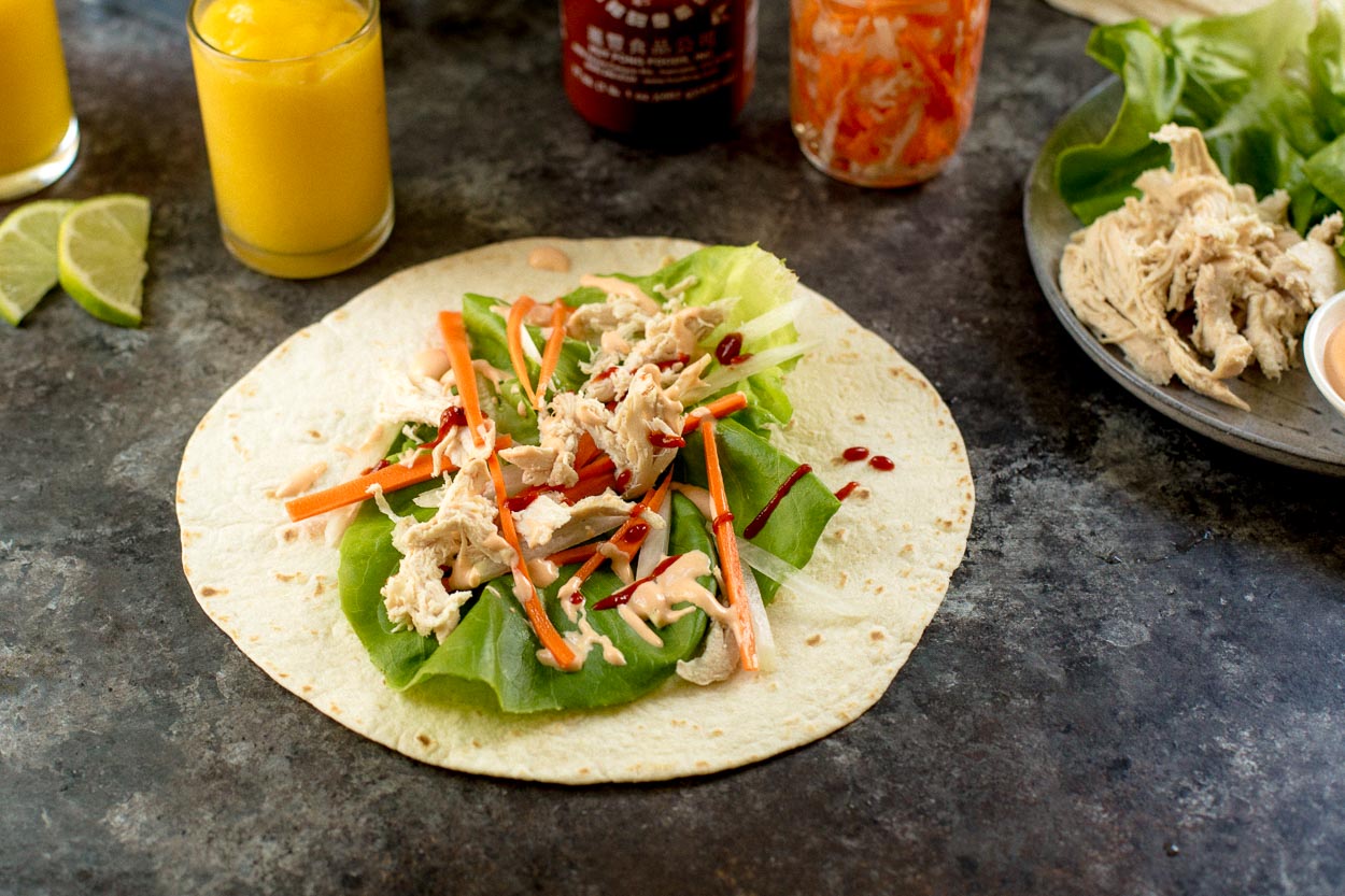 Rotisserie Chicken Banh Mi Wrap | Cook Smarts
