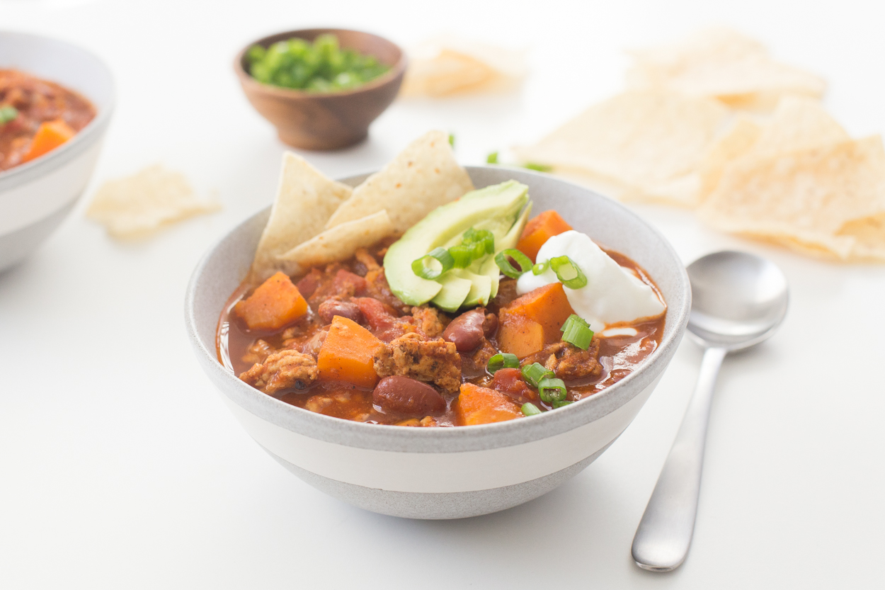 Slow Cooker (or not) Turkey and Sweet Potato Chili | Cook Smarts