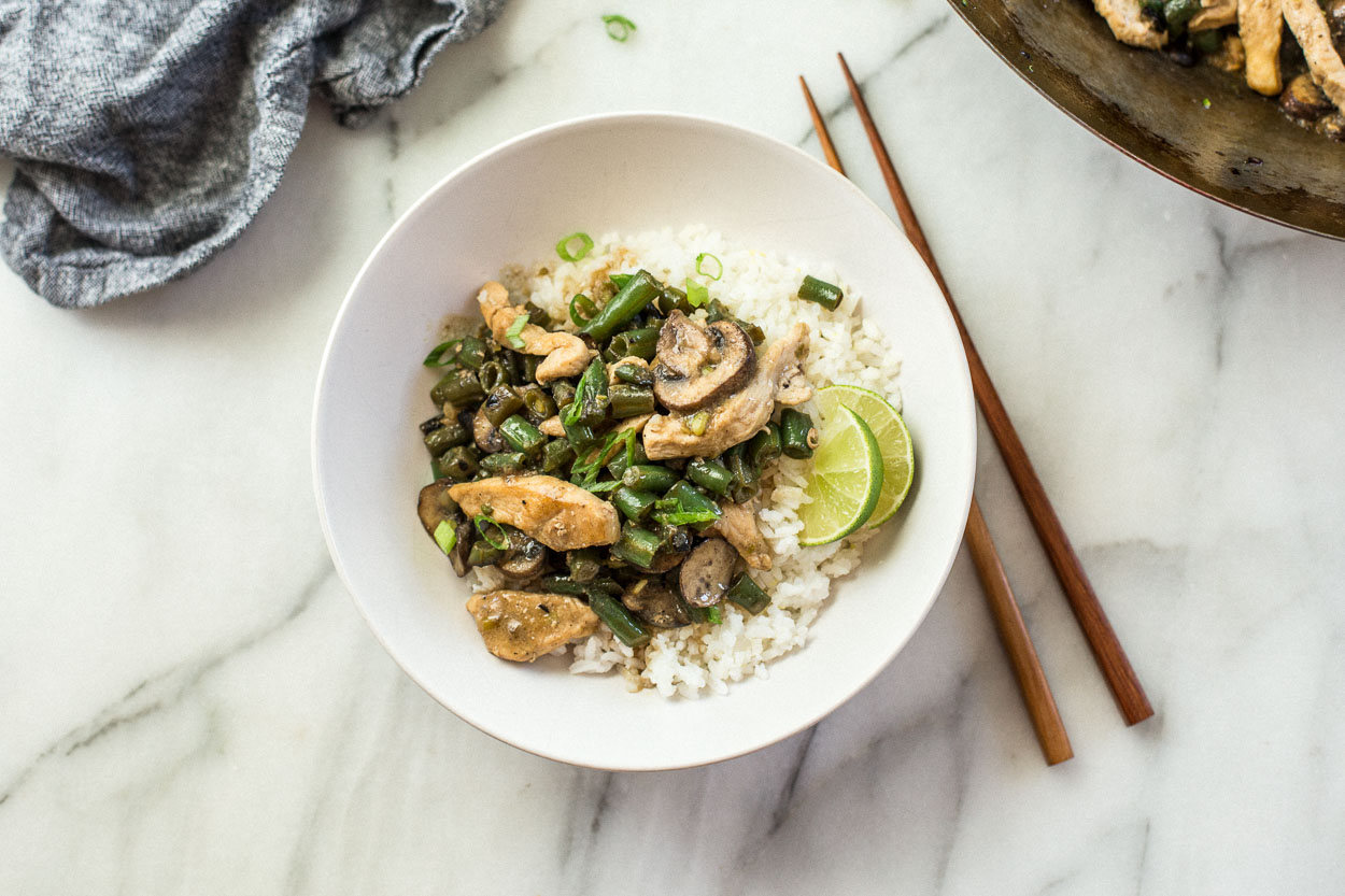 Chicken, Green Bean, and Mushroom Stir-fry | Cook Smarts