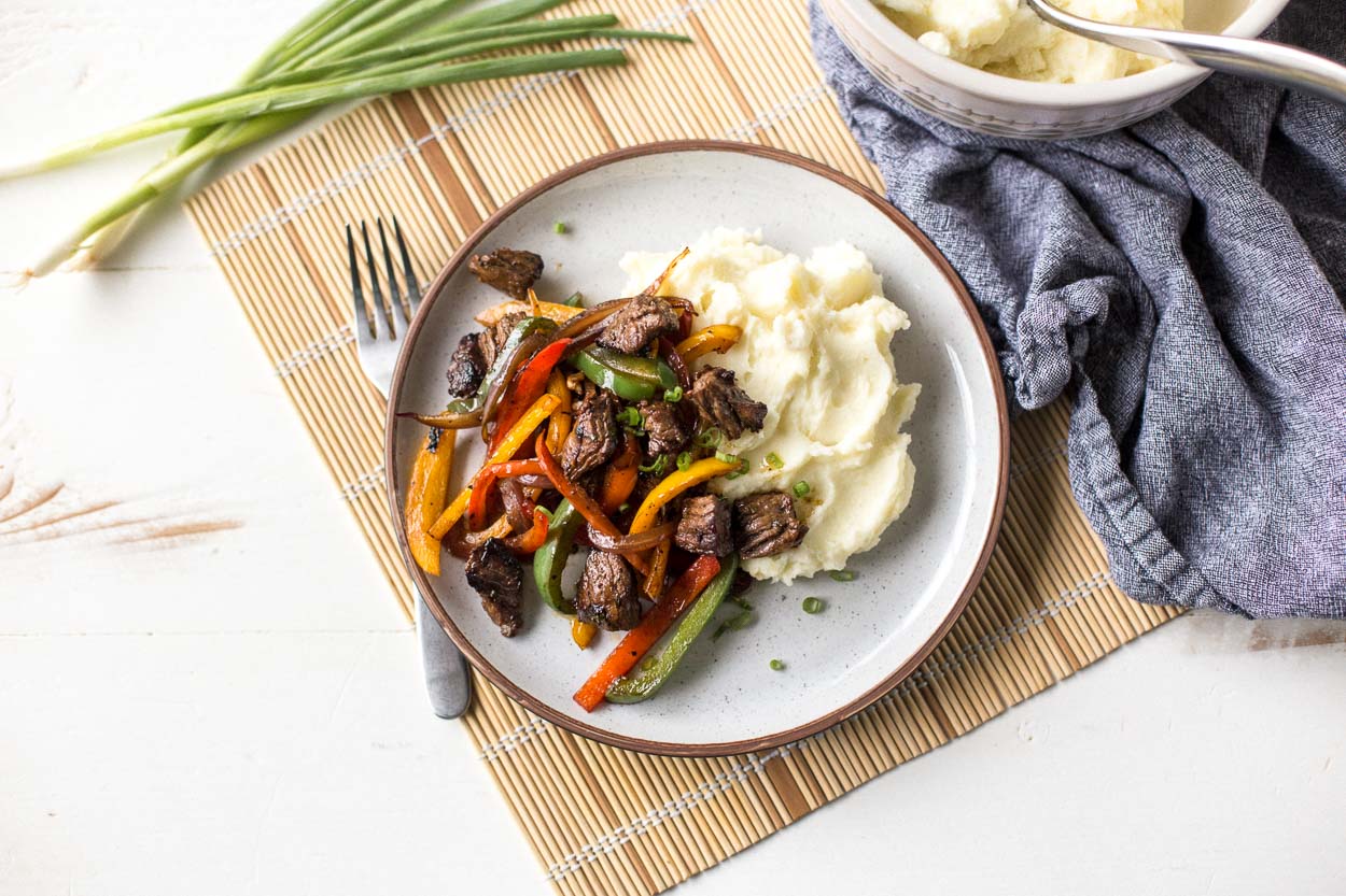 Sauteed Sirloin Tips with Bell Peppers and Onions Cook Smarts