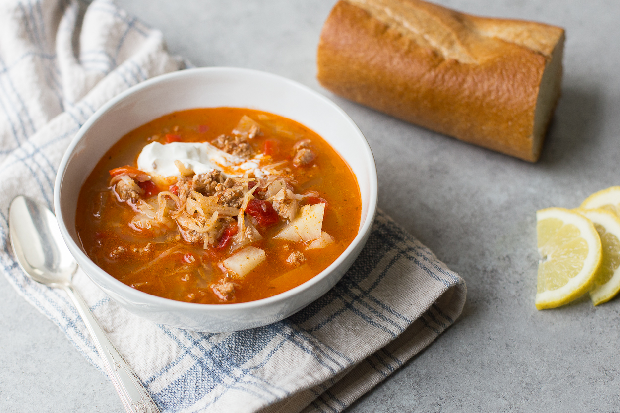 Deconstructed Stuffed Cabbage Soup | Cook Smarts