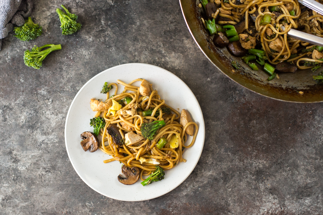 Drunken Udon Noodles with Chicken | Cook Smarts