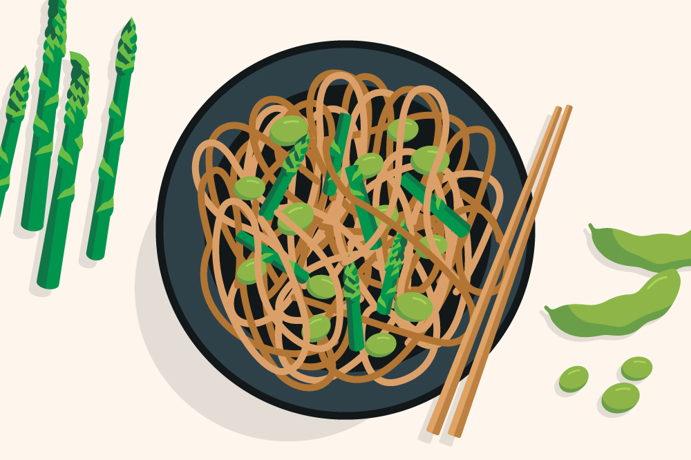 Asparagus and Edamame Soba Noodles Cook Smarts