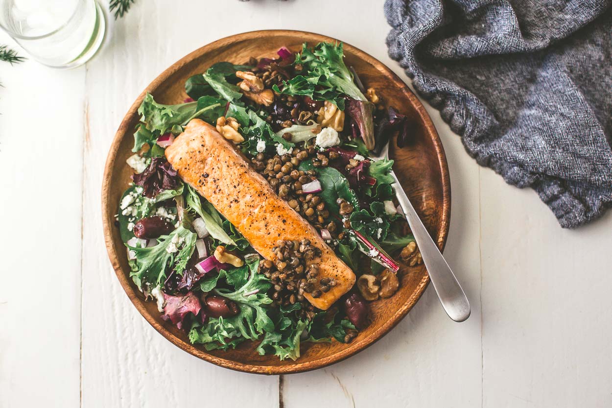 Warm Salmon and Lentil Salad Cook Smarts