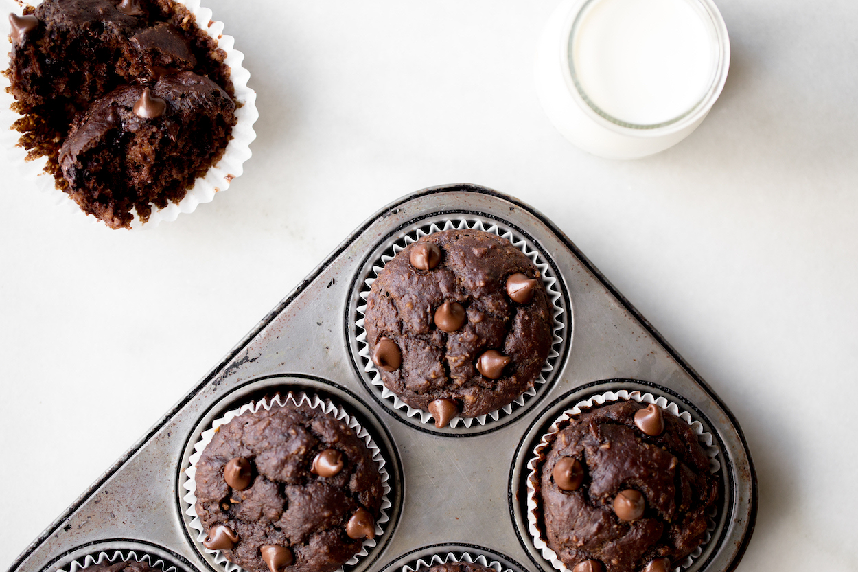 Double Chocolate Banana Muffins | Cook Smarts