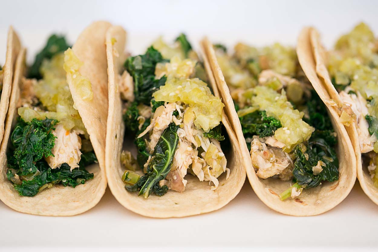 Rotisserie Chicken and Kale Tacos | Cook Smarts