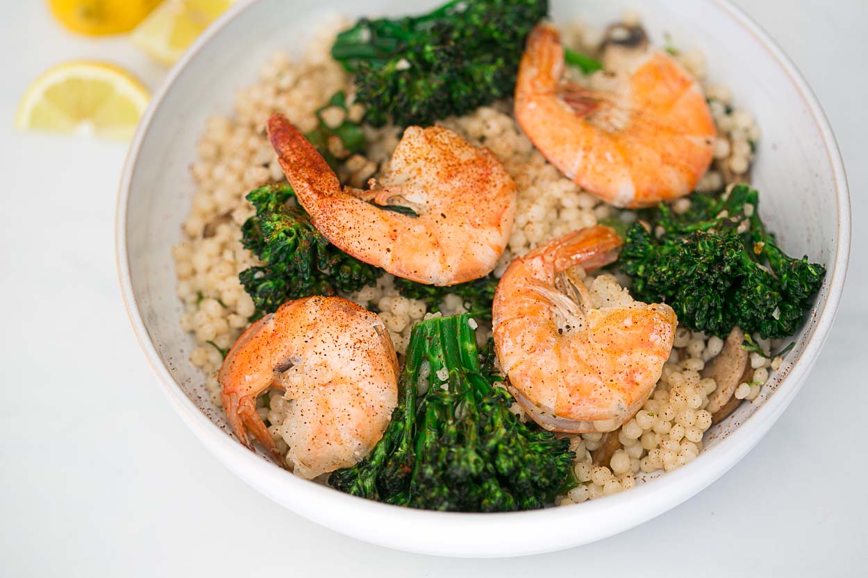 Sauteed Shrimp and Israeli Couscous Cook Smarts