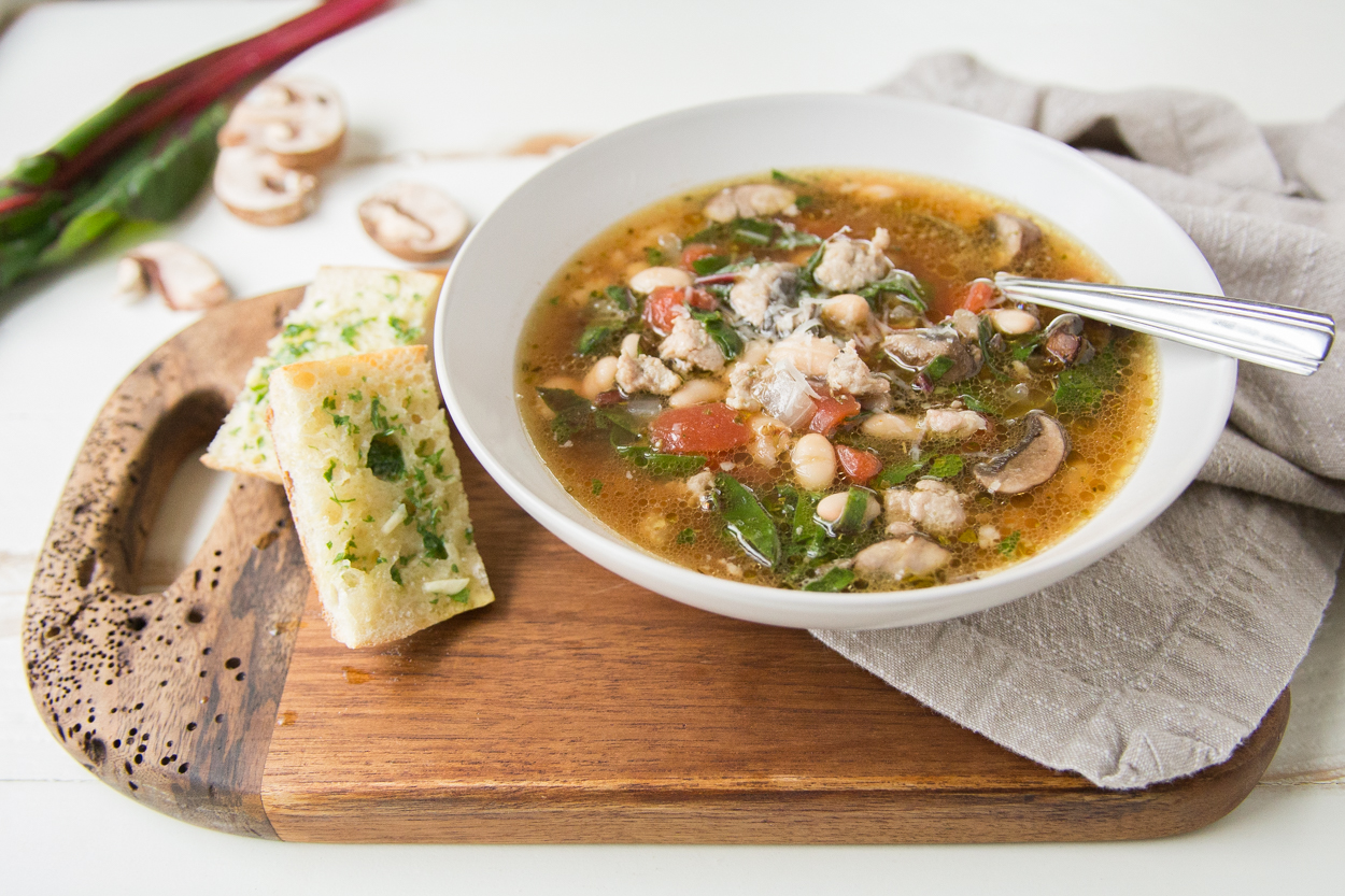 Italian Sausage and Chard White Bean Soup | Cook Smarts