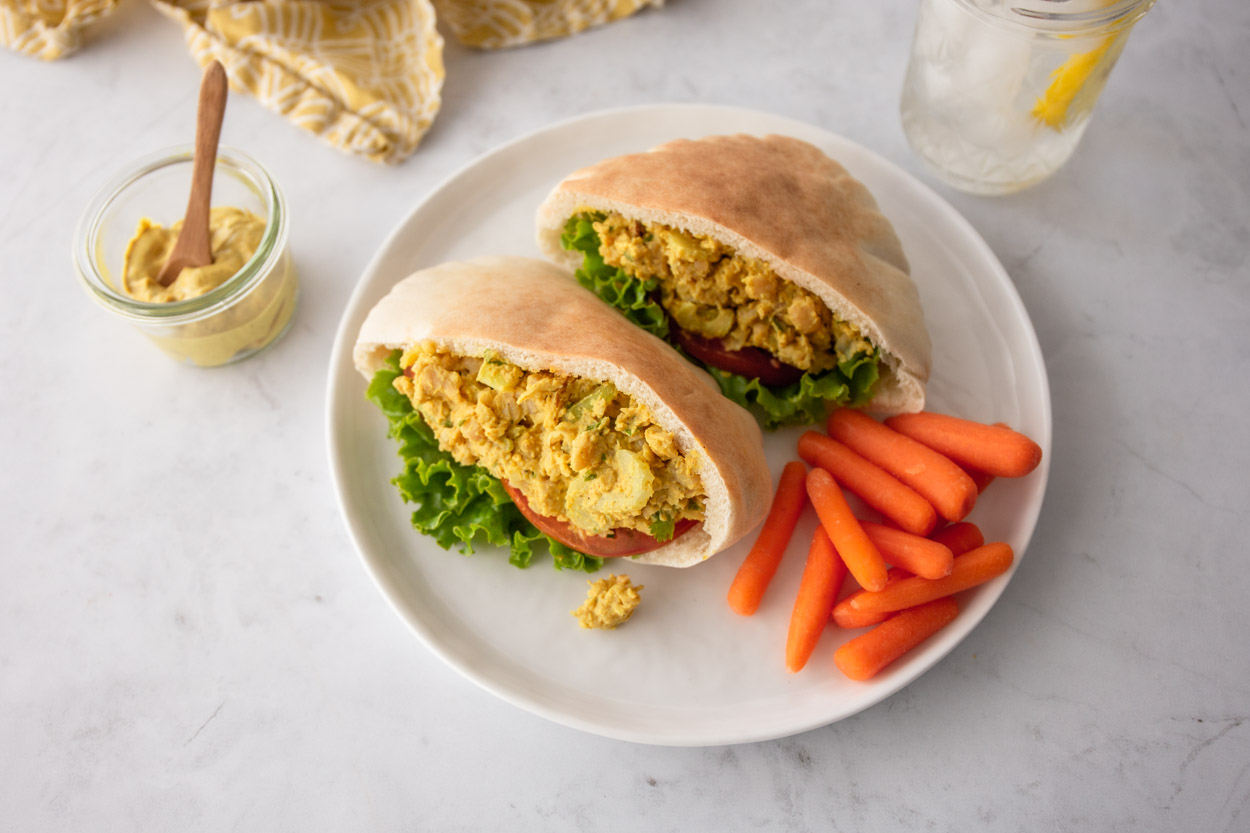 Curried Chickpea Salad Pita Pockets Cook Smarts