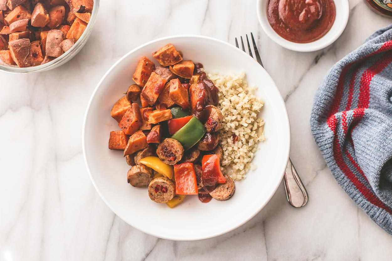 Sheet Pan BBQ Sausage and Bell Peppers | Cook Smarts