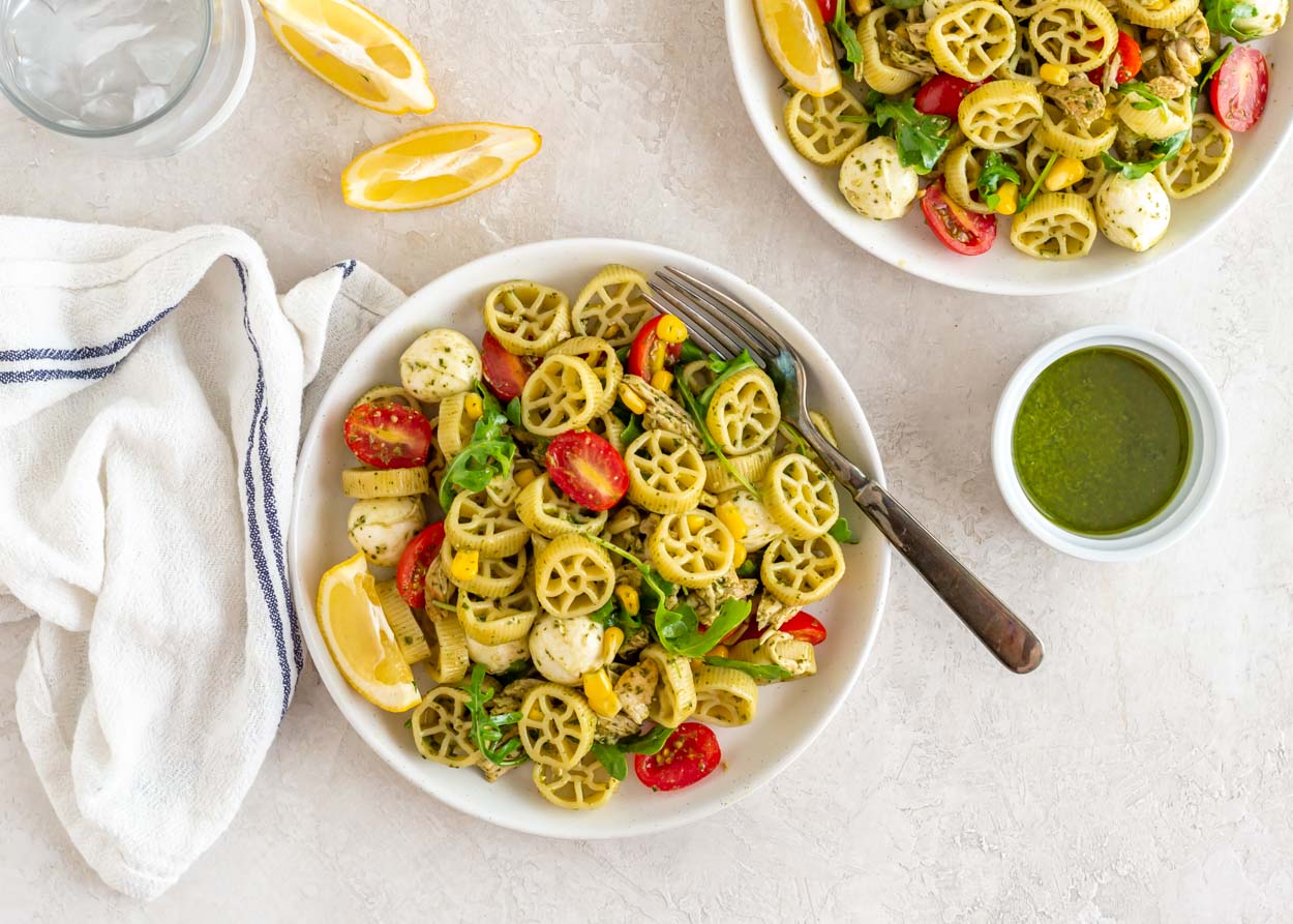 Pesto Pasta Salad with [Leftover] LemonGarlic Chicken Cook Smarts