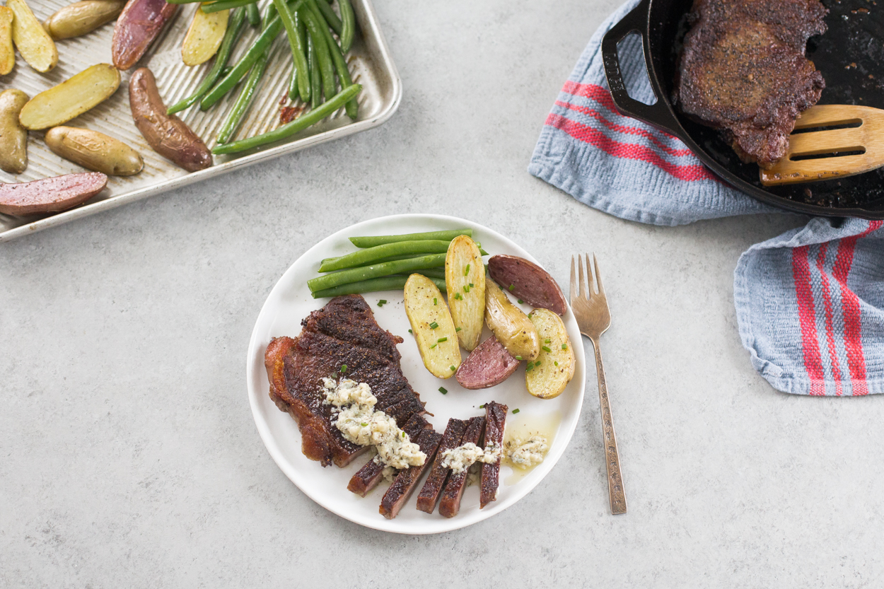 Steak with Blue Cheese Butter | Cook Smarts