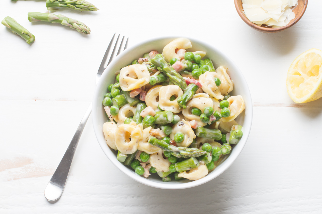 Spring Tortellini with Cream Sauce | Cook Smarts