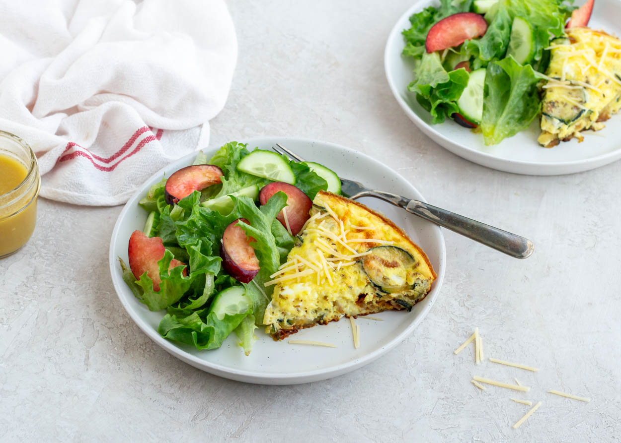 Zucchini and Caramelized Onion Frittata | Cook Smarts