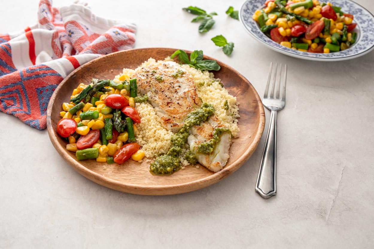 White Fish with Pistou | Cook Smarts
