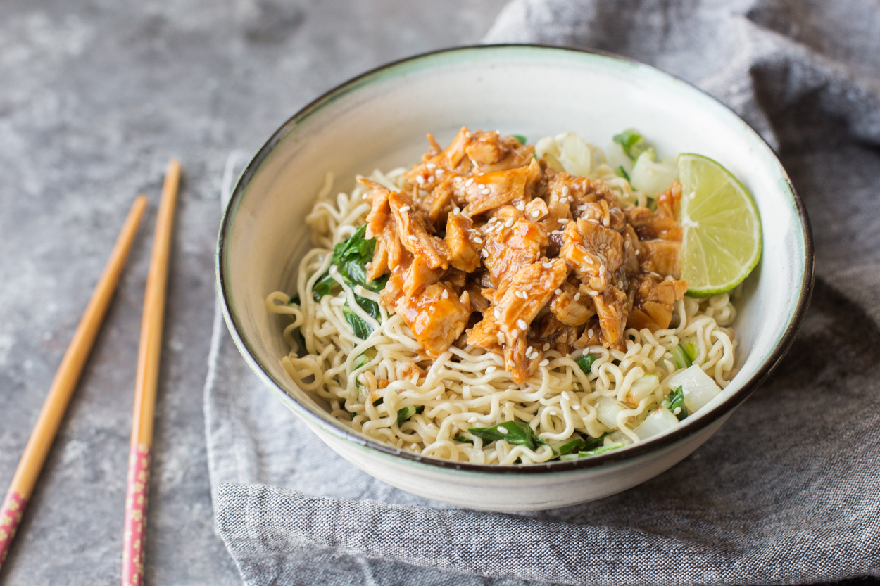 Slow Cooker (or not) Hoisin Pork Noodle Bowls Cook Smarts