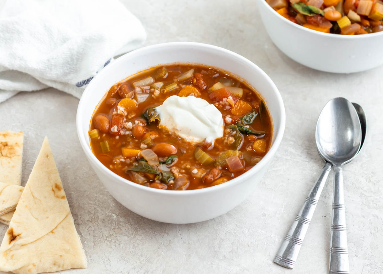 Slow Cooker (or not) Lebanese Freekeh and Pinto Bean Soup | Cook Smarts