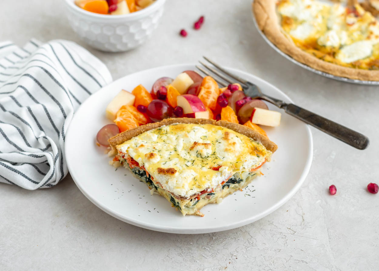 Smoked Salmon and Spinach Quiche | Cook Smarts