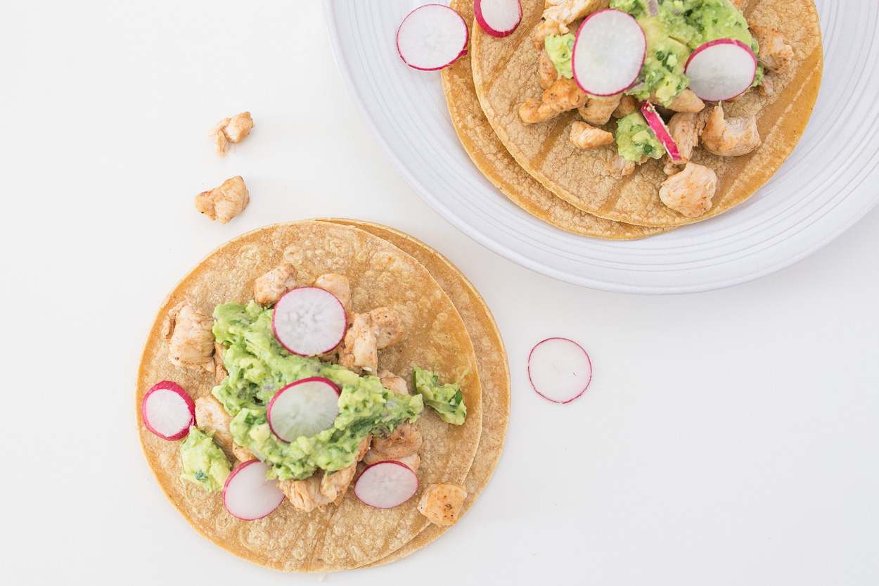 Cumin & Coriander Chicken Tacos with Sliced Radishes Cook Smarts