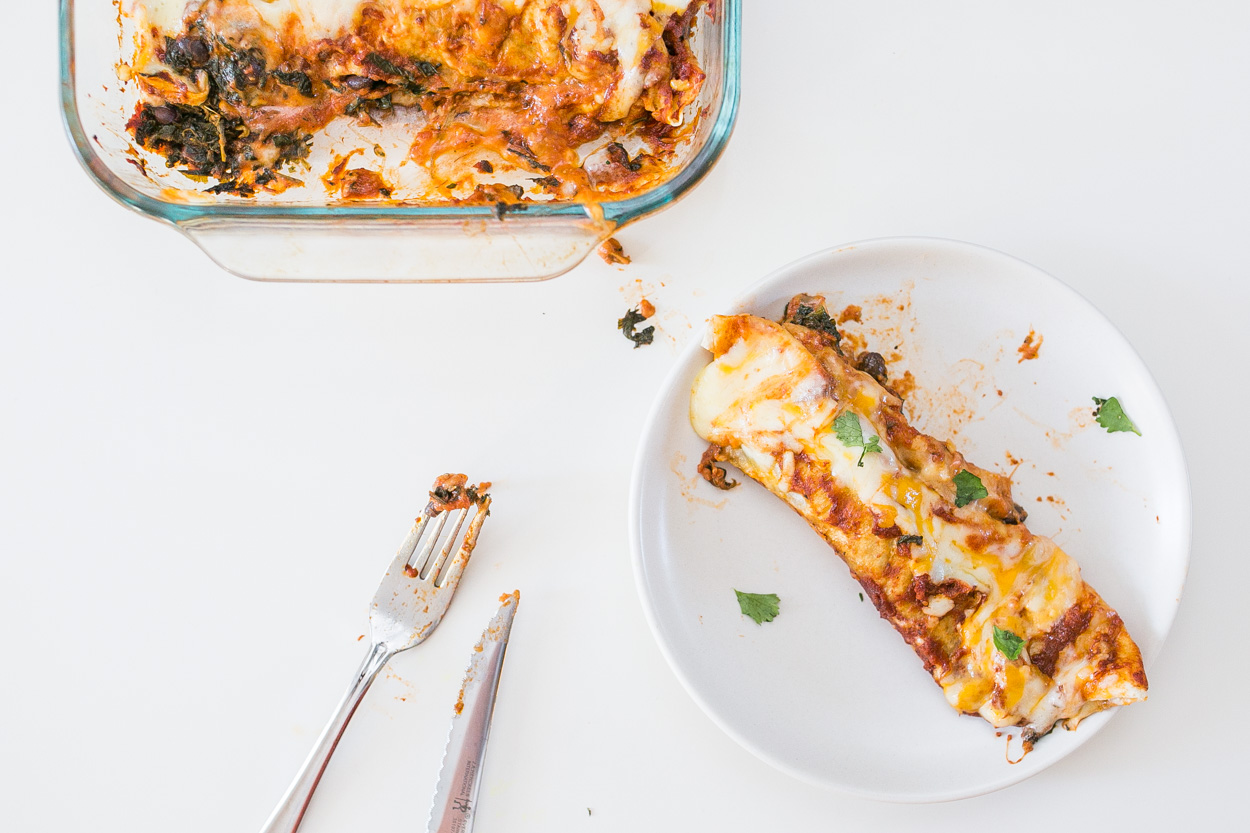 Black Bean and Chard Enchiladas | Cook Smarts