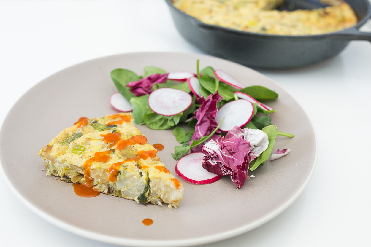 Parmesan Leek and Cauliflower Frittata Cook Smarts