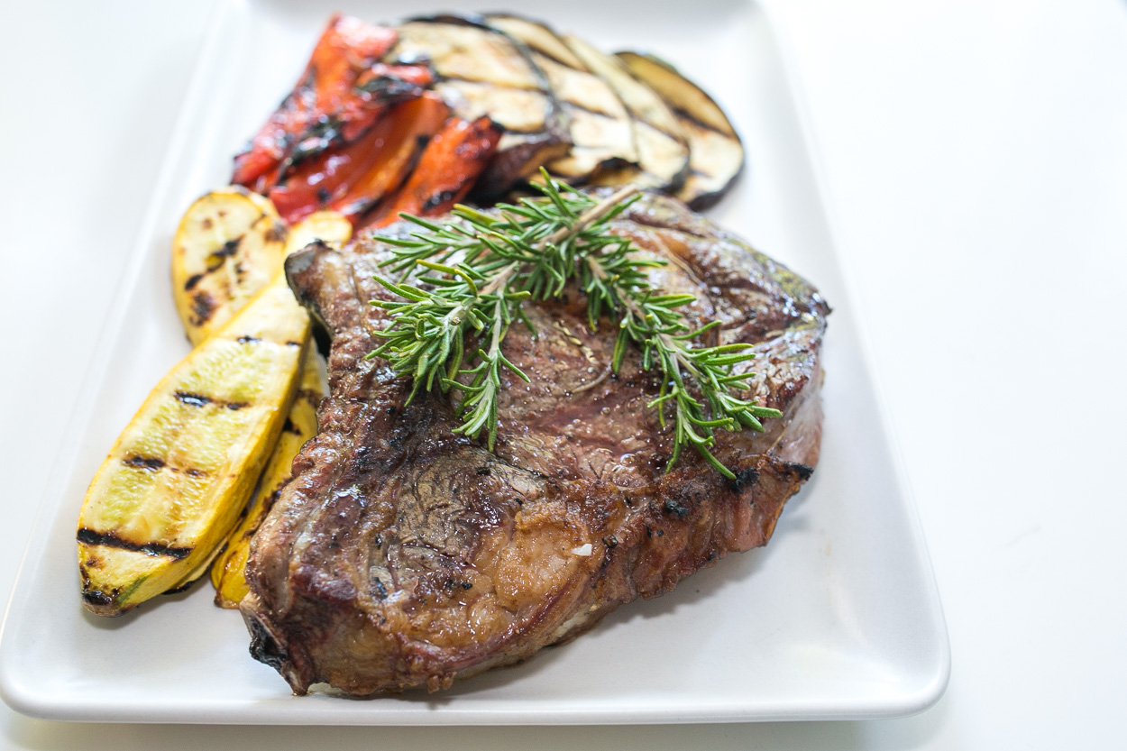 Grilled Rosemary Bisteca with Grilled Veggies Cook Smarts