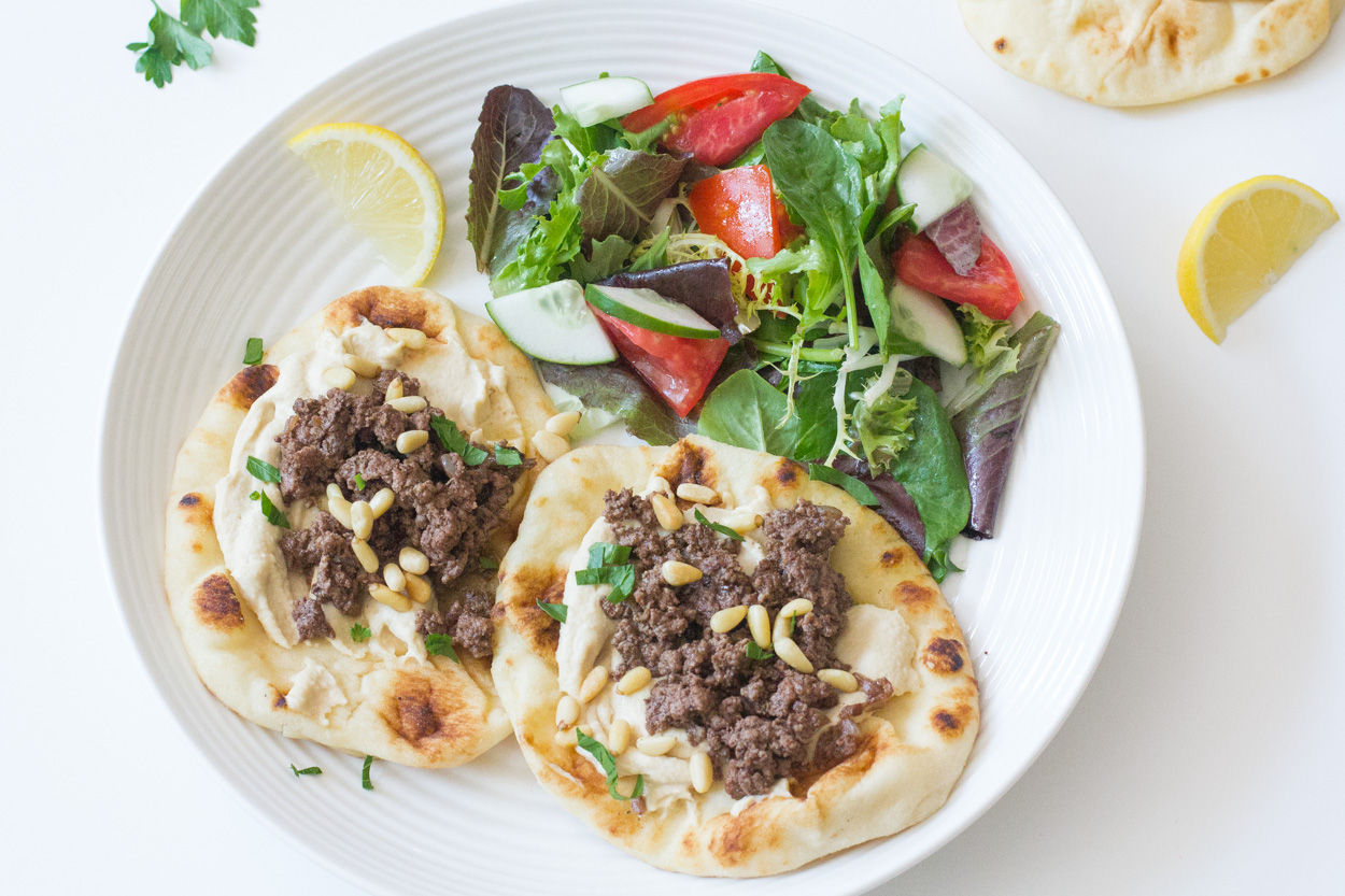 Turkish Pitas with Hummus and Lamb Cook Smarts