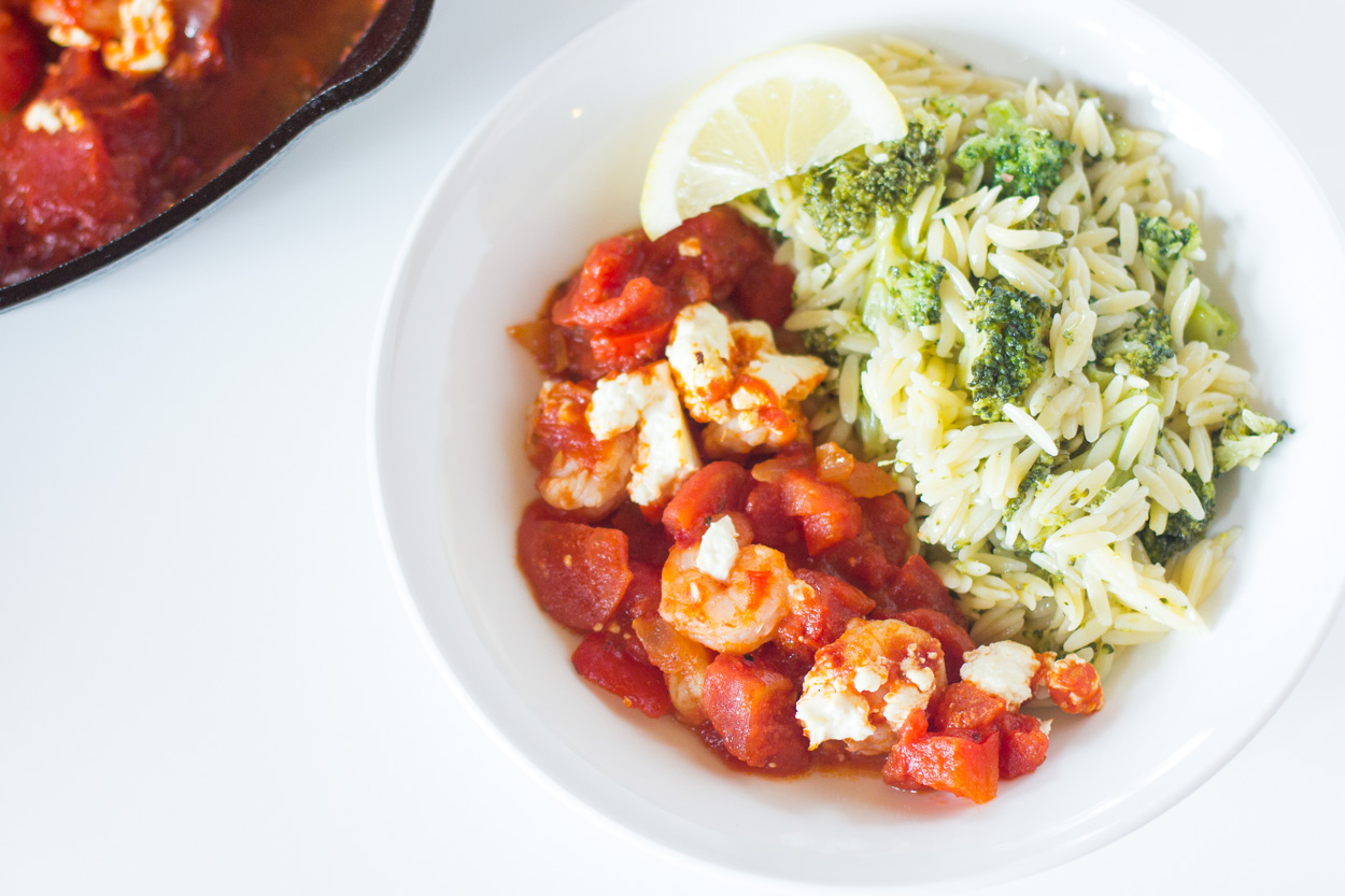 Mediterranean Shrimp with Feta | Cook Smarts