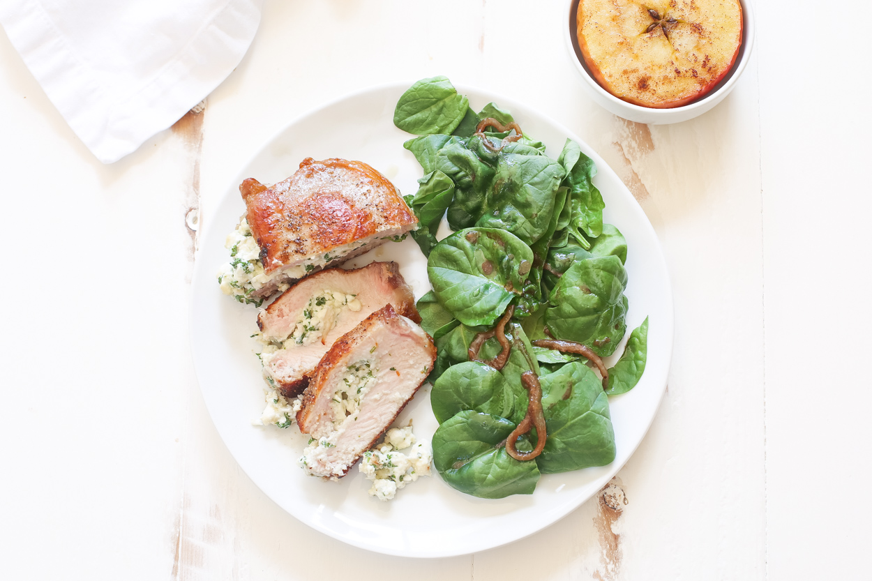Herb and Cheese Stuffed Pork Chops | Cook Smarts