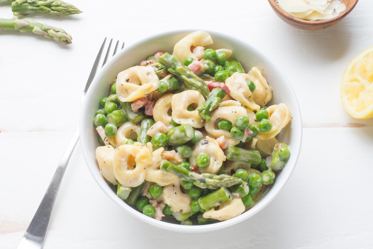 Spring Tortellini with Cream Sauce | Cook Smarts