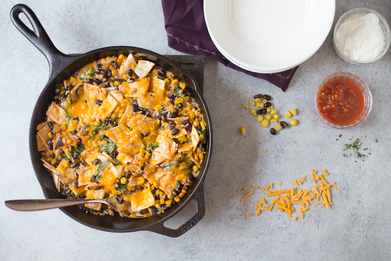 Black Bean and Spinach Skillet Enchiladas Cook Smarts