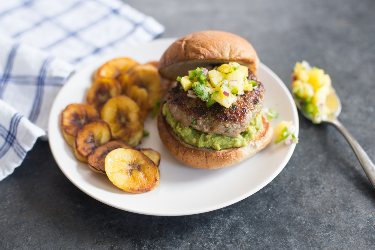 Jamaica | Jerk Pork Burgers with Pineapple Salsa | Cook Smarts