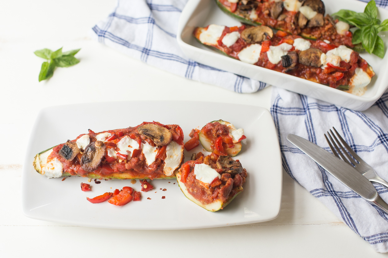 Pizza-Stuffed Zucchini | Cook Smarts