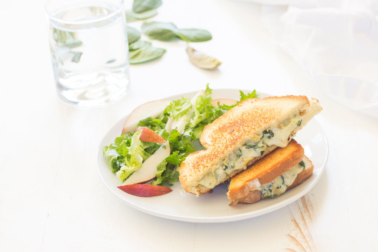 Spinach and Artichoke Grilled Cheese Cook Smarts