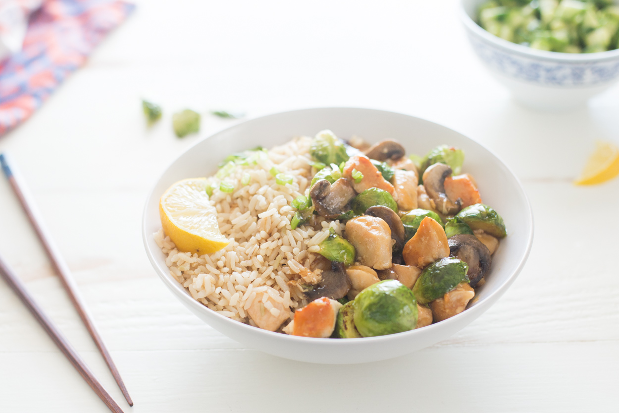 Caramel Chicken Brussels Sprouts StirFry Cook Smarts